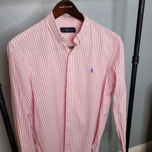 Pink stripe button-down Polo Ralph Lauren  L